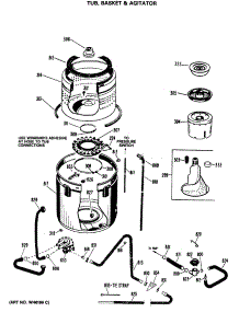 02 - Tub, Basket & Agitator parts for Ge Washer WWA8810MAL from AppliancePartsPros.com