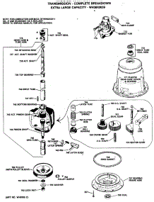 04 - Transmission - Complete Breakdown parts for Ge Washer WWA8608MXL from AppliancePartsPros.com