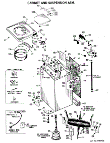 02 - Cabinet And Suspension Asm. parts for Ge Washer WLW2330BAL from AppliancePartsPros.com