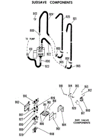 06 - Sudsave Components parts for Ge Washer WLW3505BAL from AppliancePartsPros.com