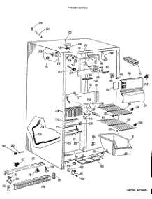 02 - Freezer Section parts for Ge Refrigerator CSF20ABM from AppliancePartsPros.com