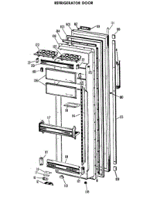 02 - Refrigerator Door parts for Ge Refrigerator CSF22TBM from AppliancePartsPros.com