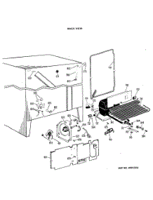 05 - Back View parts for Ge Refrigerator CSF22TBM from AppliancePartsPros.com