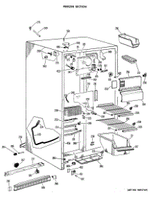 03 - Freezer Section parts for Ge Refrigerator CSF20ECC from AppliancePartsPros.com