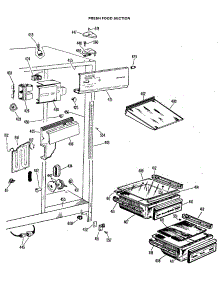 04 - Fresh Food Section parts for Ge Refrigerator CSF22TCB from AppliancePartsPros.com