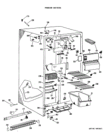 02 - Freezer Section parts for Ge Refrigerator CSF20ACM from AppliancePartsPros.com