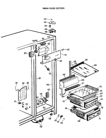 02 - Fresh Food Section parts for Ge Refrigerator CSF24DCM from AppliancePartsPros.com