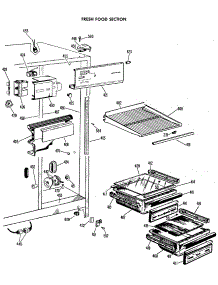 02 - Fresh Food Section parts for Ge Refrigerator CSF22ECM from AppliancePartsPros.com
