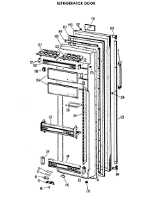 02 - Refrigerator Door parts for Ge Refrigerator CSF22TCM from AppliancePartsPros.com