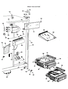 04 - Fresh Food Section parts for Ge Refrigerator CSF22TCM from AppliancePartsPros.com