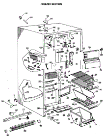 04 - Freezer Section parts for Ge Refrigerator CSX22TFB from AppliancePartsPros.com