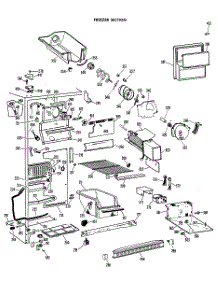 02 - Freezer Section parts for Ge Refrigerator CSX24DFB from AppliancePartsPros.com