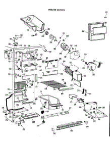 02 - Freezer Section parts for Ge Refrigerator CSF24DFB from AppliancePartsPros.com