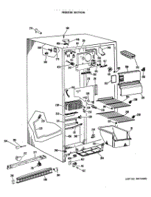 02 - Freezer Section parts for Ge Refrigerator CSX20LGB from AppliancePartsPros.com