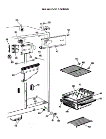 03 - Fresh Food Section parts for Ge Refrigerator CSX20LGB from AppliancePartsPros.com
