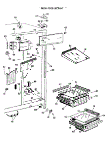 04 - Fresh Food Section parts for Ge Refrigerator CSX22TGB from AppliancePartsPros.com