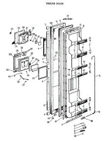 02 - Freezer Door parts for Ge Refrigerator CSX22TGC from AppliancePartsPros.com