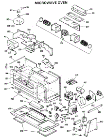 02 - Microwave Oven parts for Ge Microwave RVM120001 from AppliancePartsPros.com
