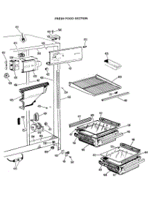 03 - Fresh Food Section parts for Ge Refrigerator CSX20EHB from AppliancePartsPros.com