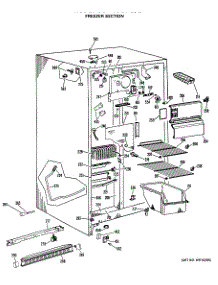 02 - Freezer Section parts for Ge Refrigerator CSX20LHB from AppliancePartsPros.com