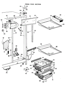 03 - Fresh Food Section parts for Ge Refrigerator CSX22DHB from AppliancePartsPros.com