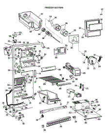 02 - Freezer Section parts for Ge Refrigerator CSX24DHB from AppliancePartsPros.com