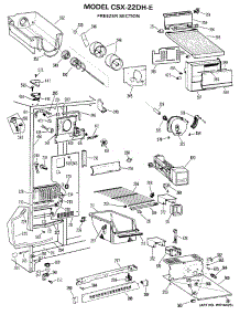 02 - Freezer Section parts for Ge Refrigerator CSX22DHE from AppliancePartsPros.com