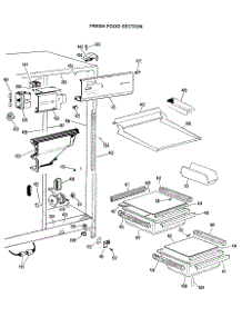 03 - Fresh Food Section parts for Ge Refrigerator CSX22GJB from AppliancePartsPros.com