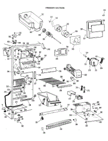 02 - Freezer Section parts for Ge Refrigerator CSX24DJE from AppliancePartsPros.com
