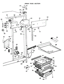 03 - Fresh Food Section parts for Ge Refrigerator CSX24DJF from AppliancePartsPros.com