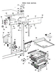 03 - Fresh Food Section parts for Ge Refrigerator CSX24XJF from AppliancePartsPros.com
