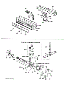 02 - Motor-Pump Mechanism parts for Ge Dishwasher HDA1000K01 from AppliancePartsPros.com