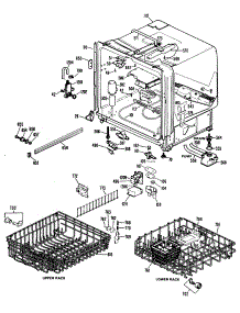 02 - Section2 parts for Ge Dishwasher HDA2600K01 from AppliancePartsPros.com