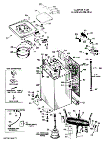 02 - Cabinet And Suspension Asm. parts for Ge Washer WLW3750BAL from AppliancePartsPros.com