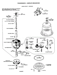04 - Transmission-Complete Breakdown parts for Ge Washer WLW3750BAL from AppliancePartsPros.com