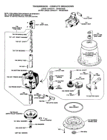 04 - Transmission - Complete Breakdown parts for Ge Washer WLW3310BCL from AppliancePartsPros.com