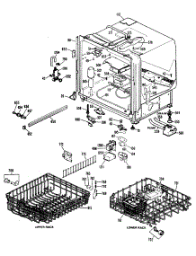 02 - Section2 parts for Ge Dishwasher HDA2600K03 from AppliancePartsPros.com