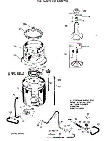 02 - Tub, Basket And Agitator parts for Ge Washer WLW5900MAL from AppliancePartsPros.com