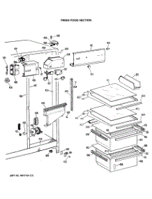 03 - Fresh Food Section parts for Ge Refrigerator CSC22GRAAD from AppliancePartsPros.com