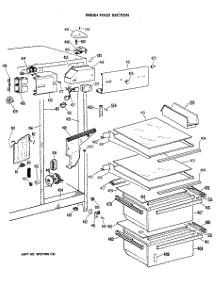 03 - Fresh Food Section parts for Ge Refrigerator CSC24DRAAD from AppliancePartsPros.com