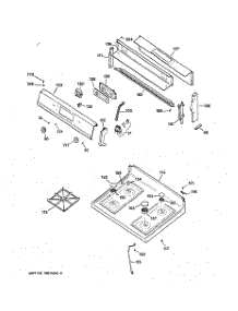 02 - Control Panel parts for Ge Range JGBP30GEV1AD from AppliancePartsPros.com