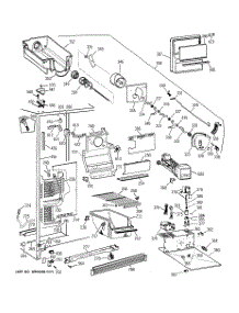 02 - Freezer Section parts for Ge Refrigerator TFZ22JRYDWW from AppliancePartsPros.com