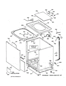 02 - Cabinet, Cover & Front Panel parts for Ge Washer WPSQ4160T6AA from AppliancePartsPros.com