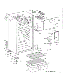 02 - Cabinet parts for Ge Refrigerator CTX16CAYDRWH from AppliancePartsPros.com