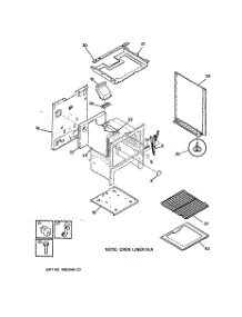 03 - Body Parts parts for Ge Range RGB506PYAD from AppliancePartsPros.com