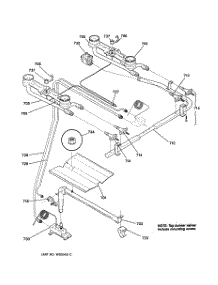 05 - Burner Parts parts for Ge Range RGB506PYAD from AppliancePartsPros.com