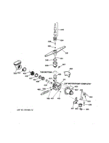 03 - Motor-Pump Mechanism parts for Ge Dishwasher HDA180XX01WW from AppliancePartsPros.com