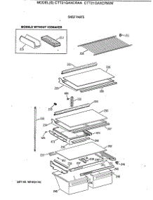 04 - Shelf Parts parts for Ge Refrigerator CTT21GAXCRAA from AppliancePartsPros.com