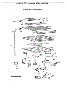 05 - Compartment Separator Parts parts for Ge Refrigerator CTT21GAXCRAA from AppliancePartsPros.com