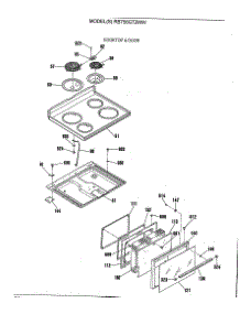 02 - Cooktop & Door parts for Ge Range RB756GT2WW from AppliancePartsPros.com